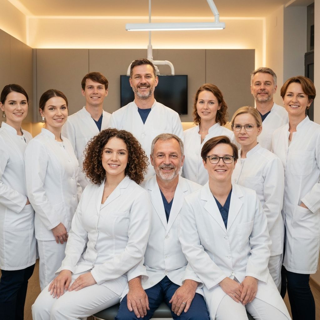 Das Team der Zahnarztpraxis Dr. Kamensek & Dr. Martinović